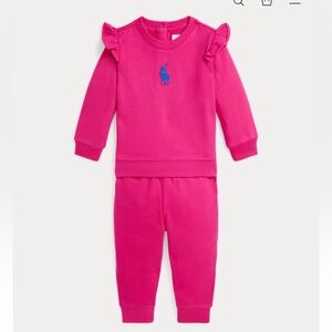 [NWT] Ralph Lauren Fleece Sweatshirt & Jogging Bottom Set